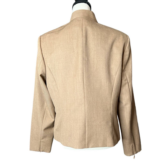 Pendleton Women's Short Jacket Size 14 in Brown Virgin Wool Zipper Close - Picture 2 of 5